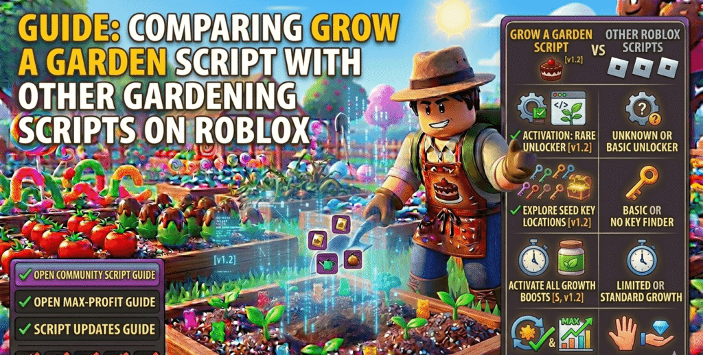 Comparing Grow a Garden Script with Other Gardening Scripts on Roblox