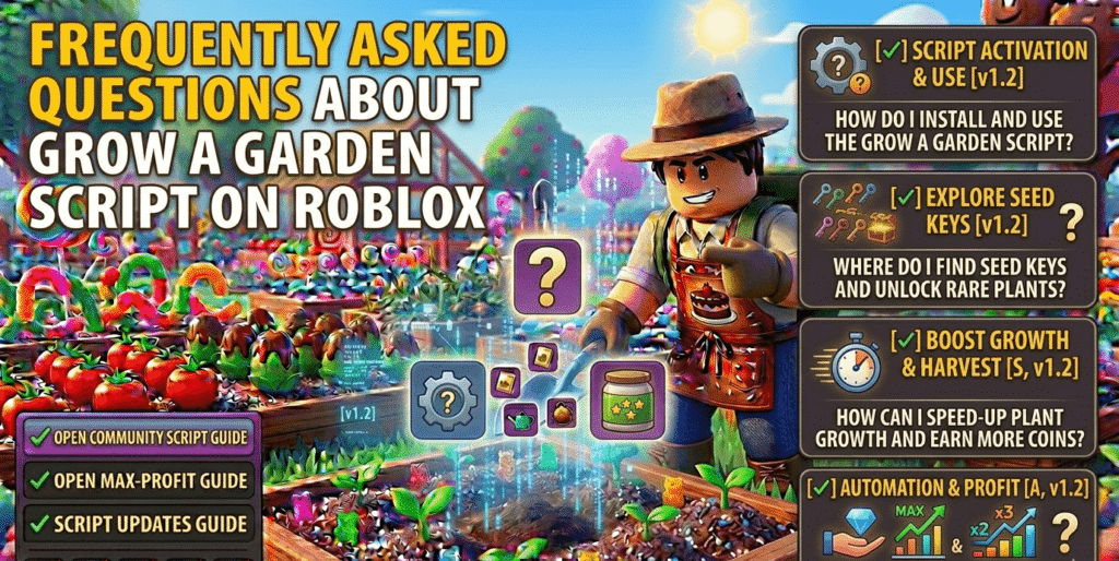 Frequently Asked Questions About Grow a Garden Script on Roblox