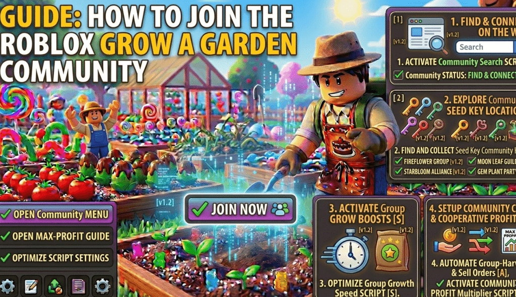 How to Join the Roblox Grow a Garden Community