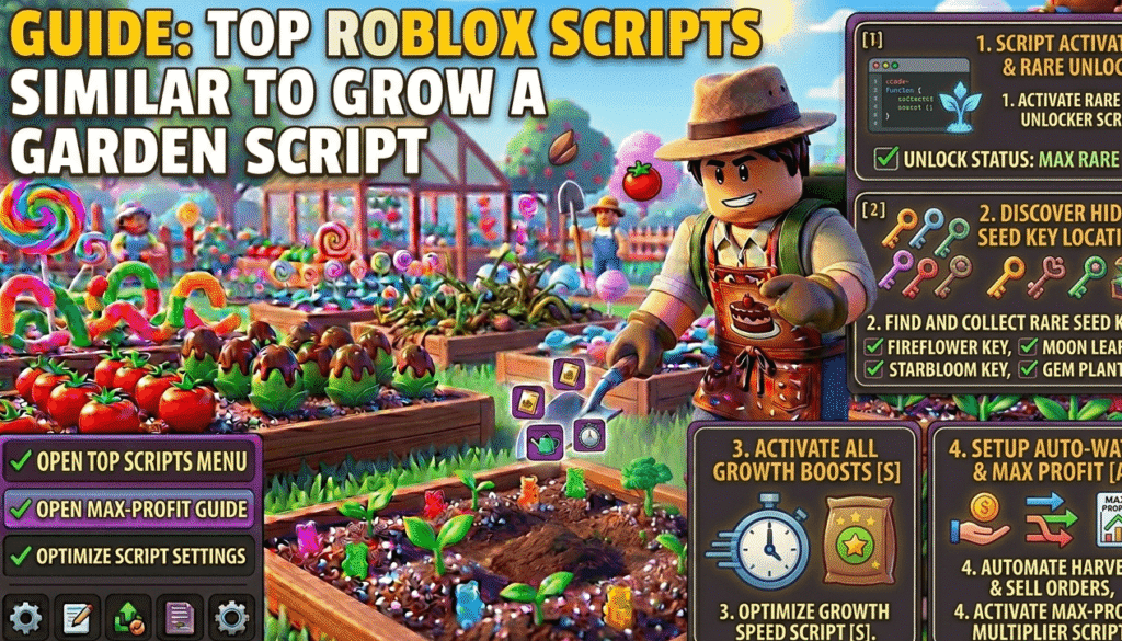 Top Roblox Scripts Similar to Grow a Garden Script