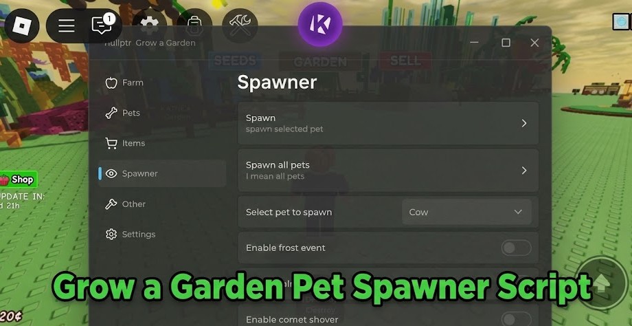Grow a Garden Pet Spawner Script