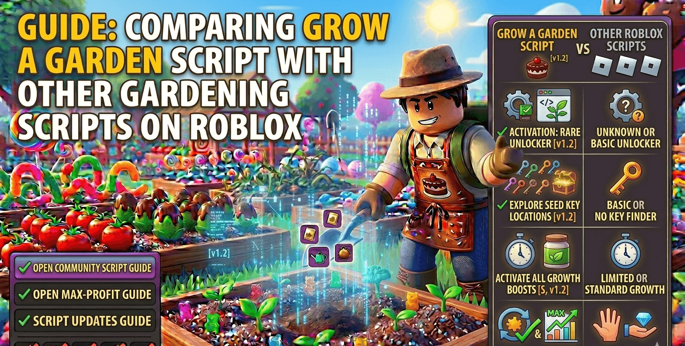 Comparing Grow a Garden Script with Other Gardening Scripts on Roblox