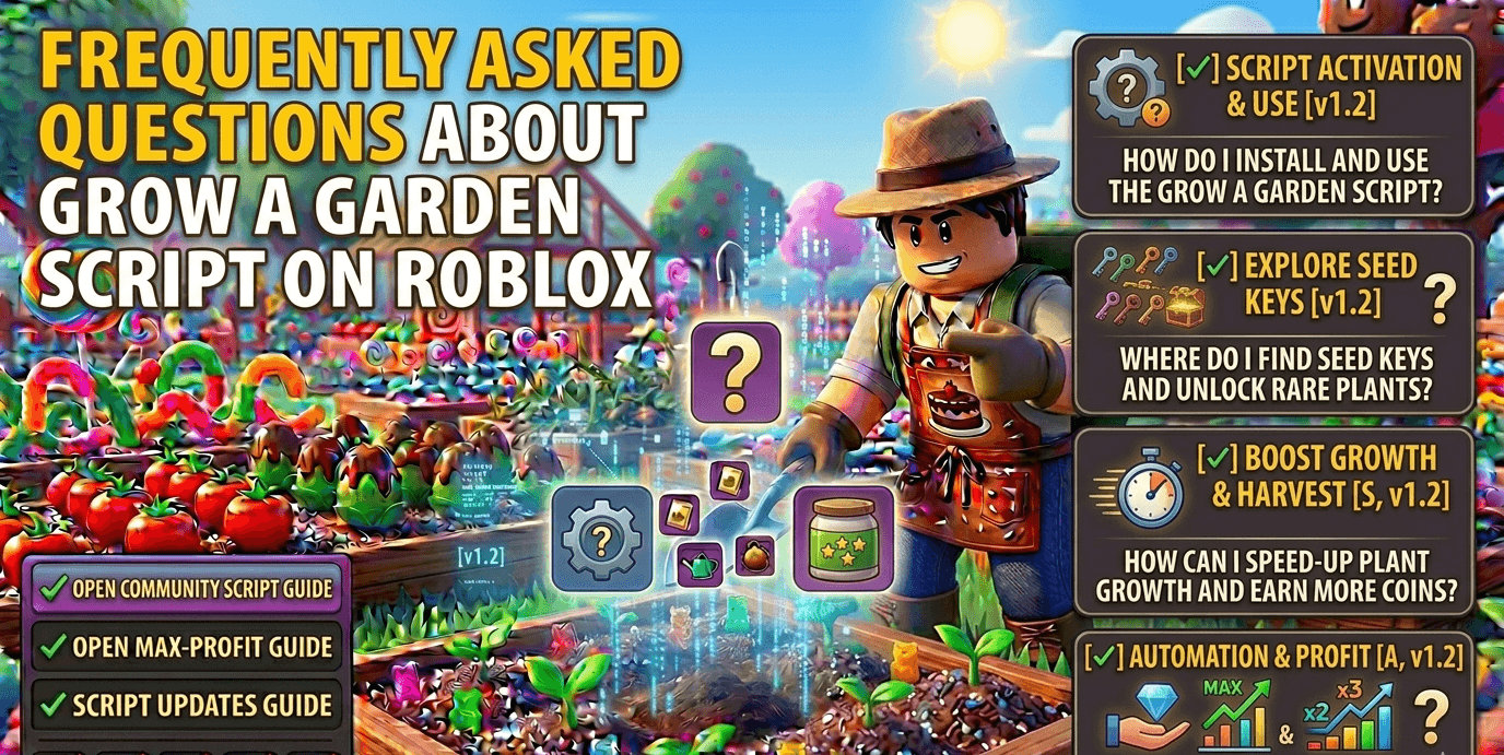 Frequently Asked Questions About Grow a Garden Script on Roblox