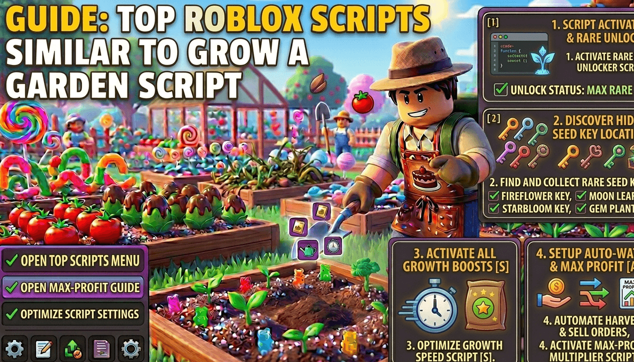 Top Roblox Scripts Similar to Grow a Garden Script